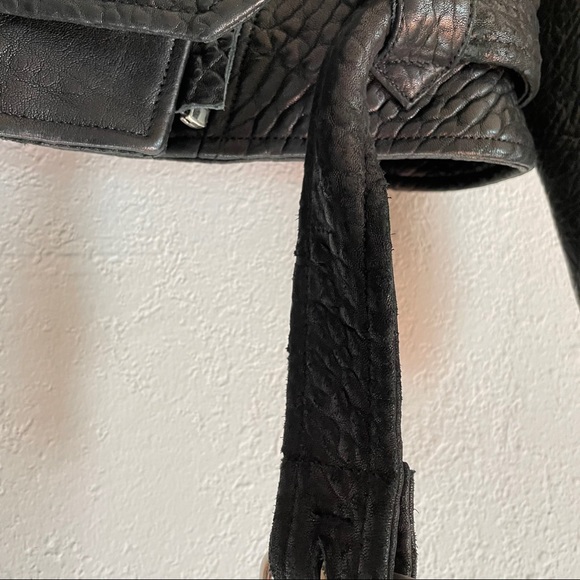 Reformation Trinity leather shearling jacket XS - Picture 5 of 9